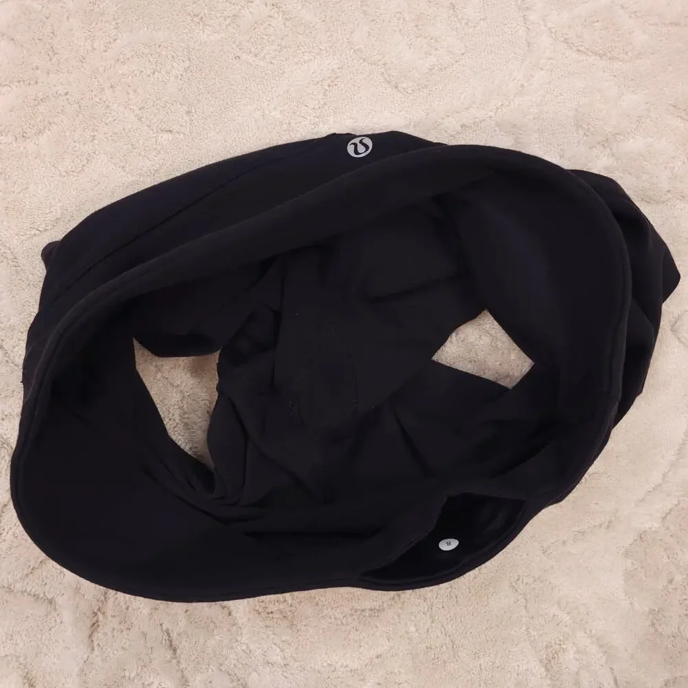 Lululemon Reverse Groove Short Black Sz 8 - Picture 4 of 8